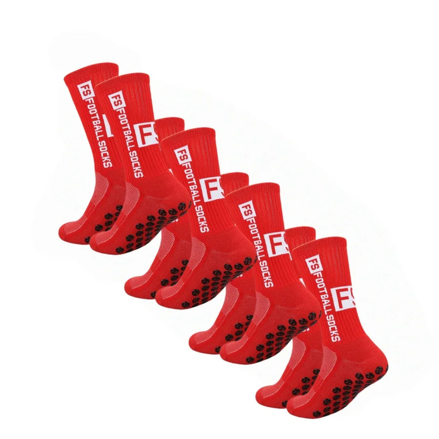 Grip Socks med Silikongrepp – 4-pack, stl. 39-46