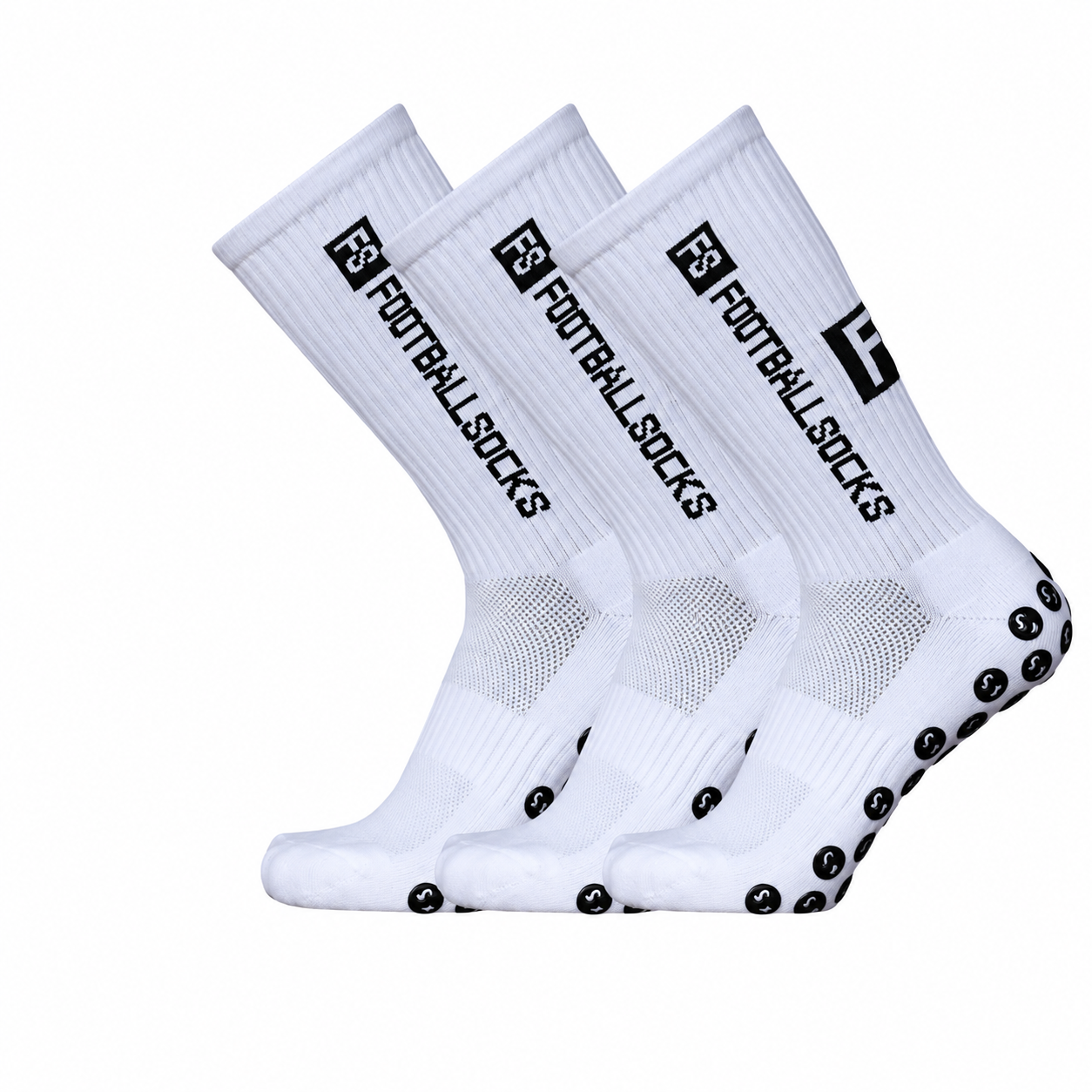 Grip Socks med Silikongrepp – 3-pack, stl. 34-39