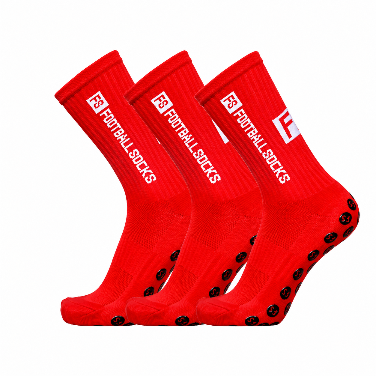 Grip Socks med Silikongrepp – 3-pack, stl. 34-39