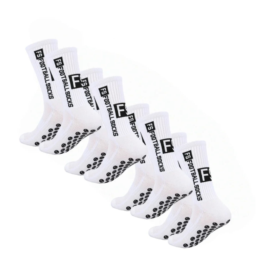 Grip Socks med Silikongrepp – 4-pack, stl. 39-46