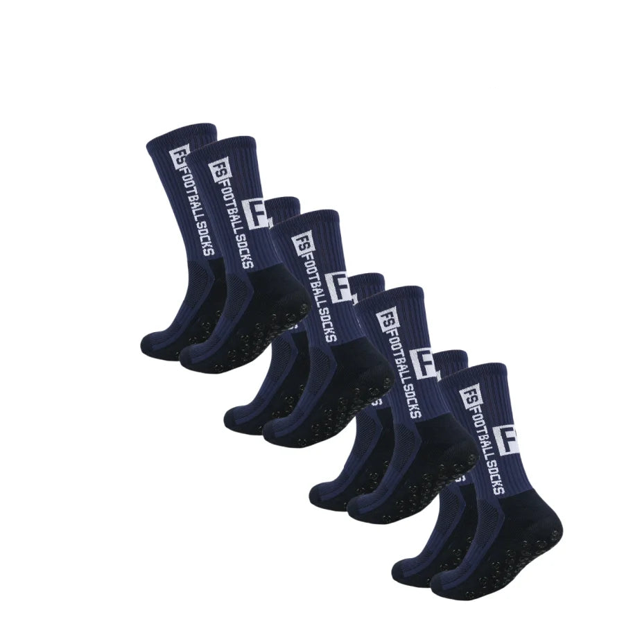 Grip Socks med Silikongrepp – 4-pack, stl. 39-46