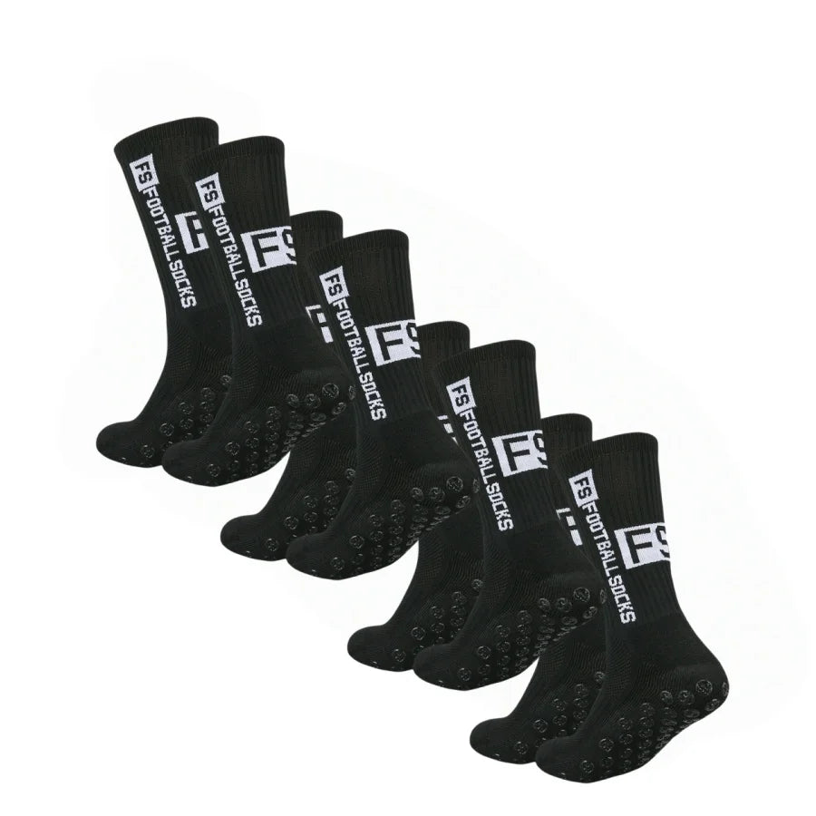 Grip Socks med Silikongrepp – 4-pack, stl. 39-46